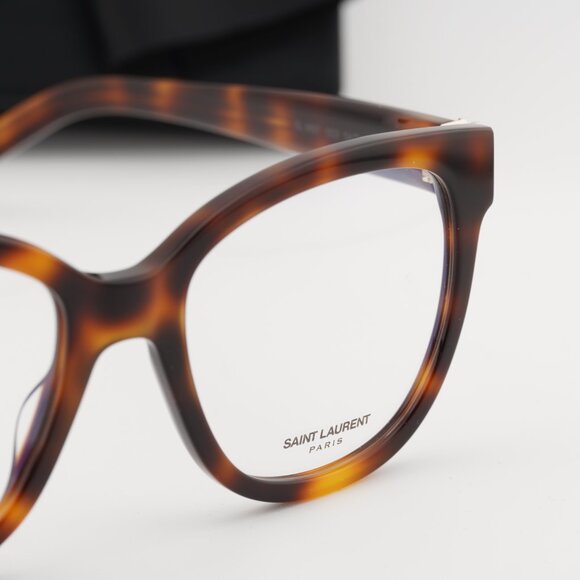 Saint Laurent SLM97 003 Square Eyeglasses - Havana 54mm - Picture 7 of 11